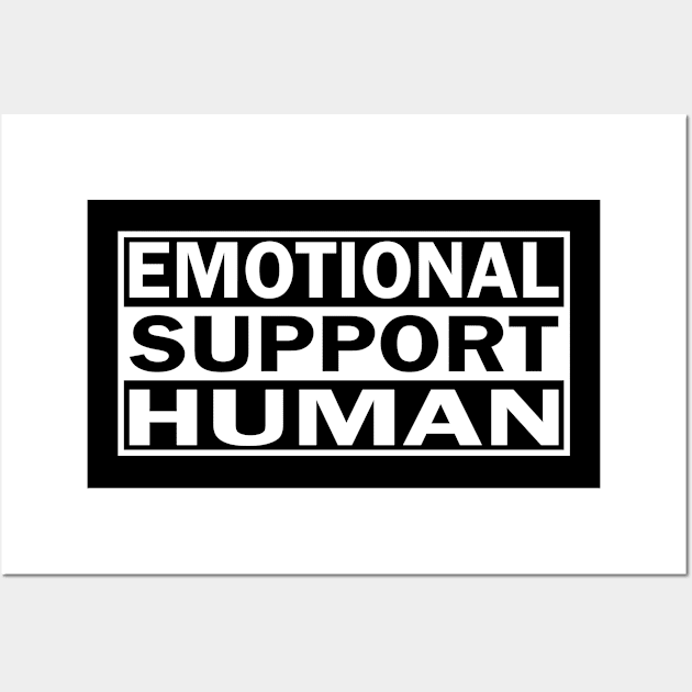 Emotional Support Human Wall Art by AmineDesigns